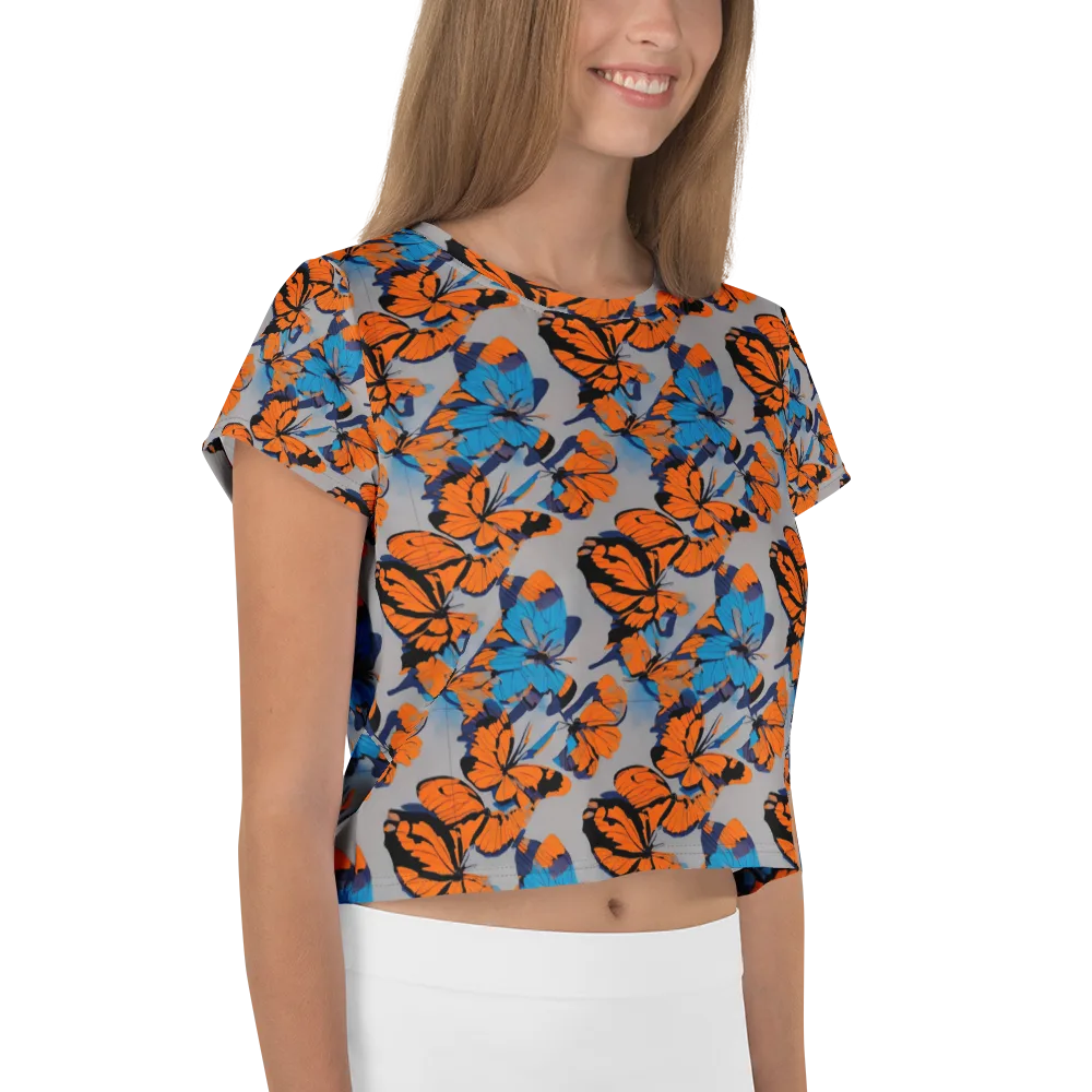 Flutter Wave on Crop Tee — Right