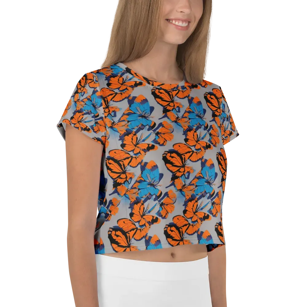 Flutter Wave on Crop Tee — Right