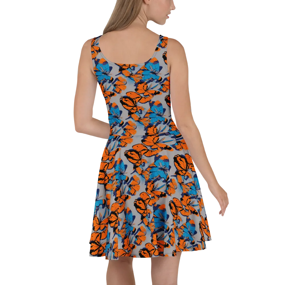 Flutter Wave on Skater Dress — Back
