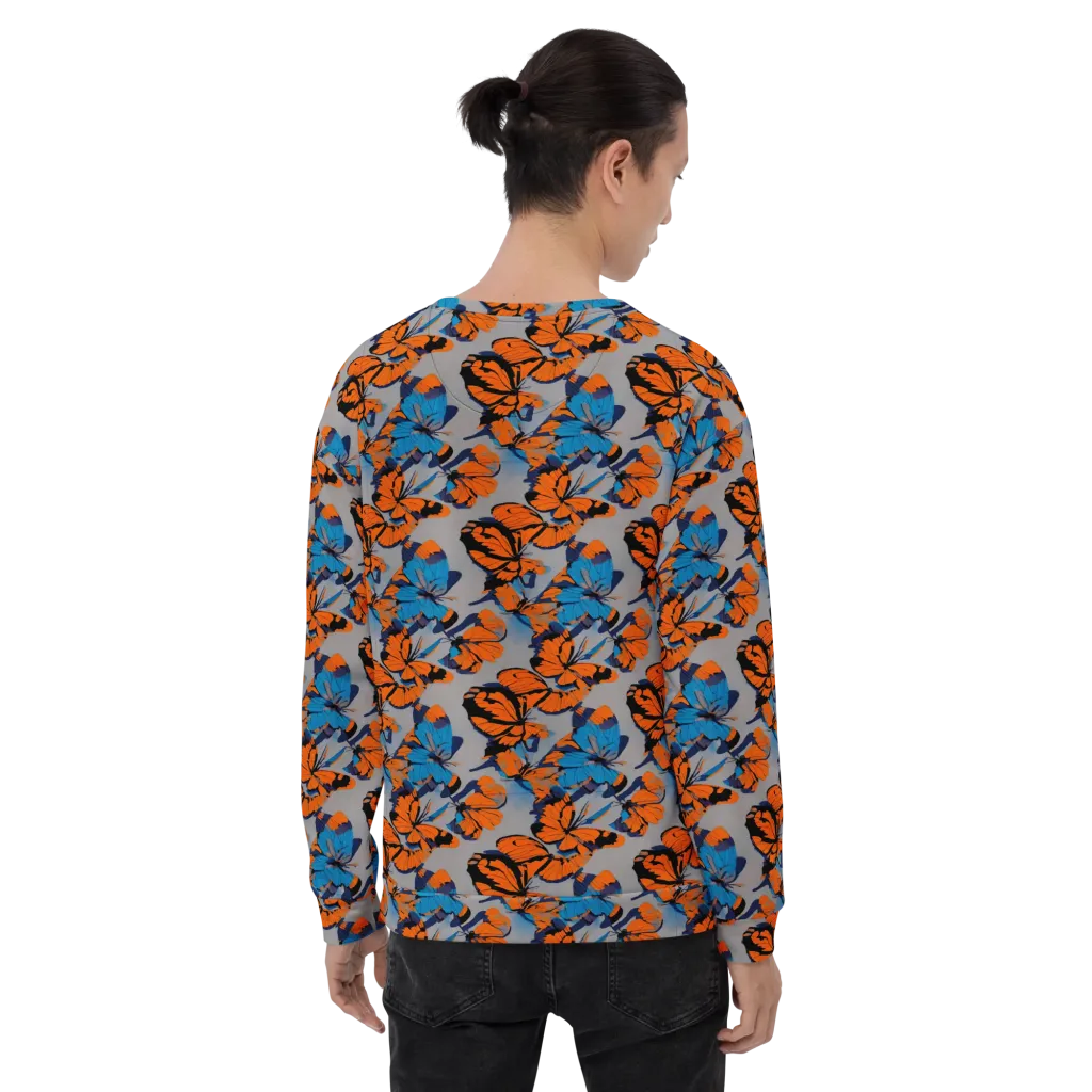 Flutter Wave on Sweatshirt — Back