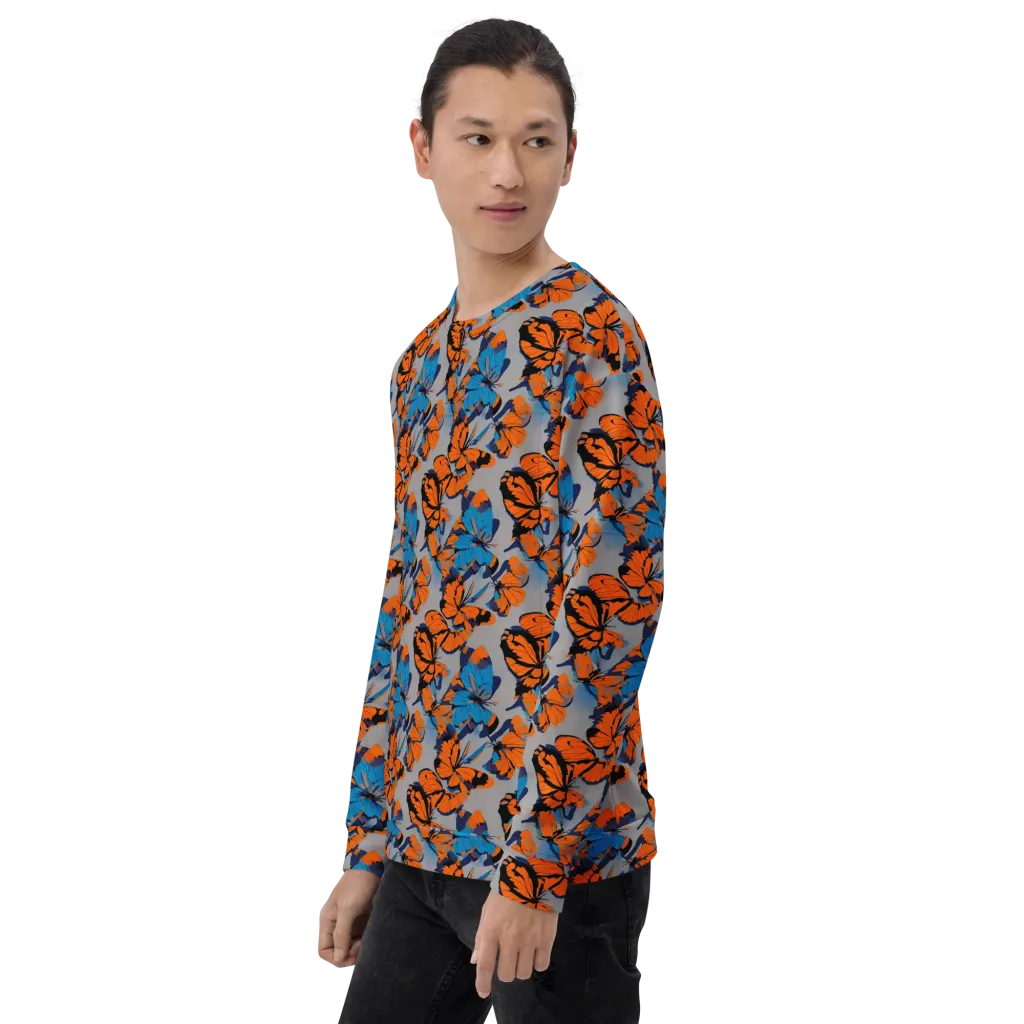 Flutter Wave on Sweatshirt — Left Front