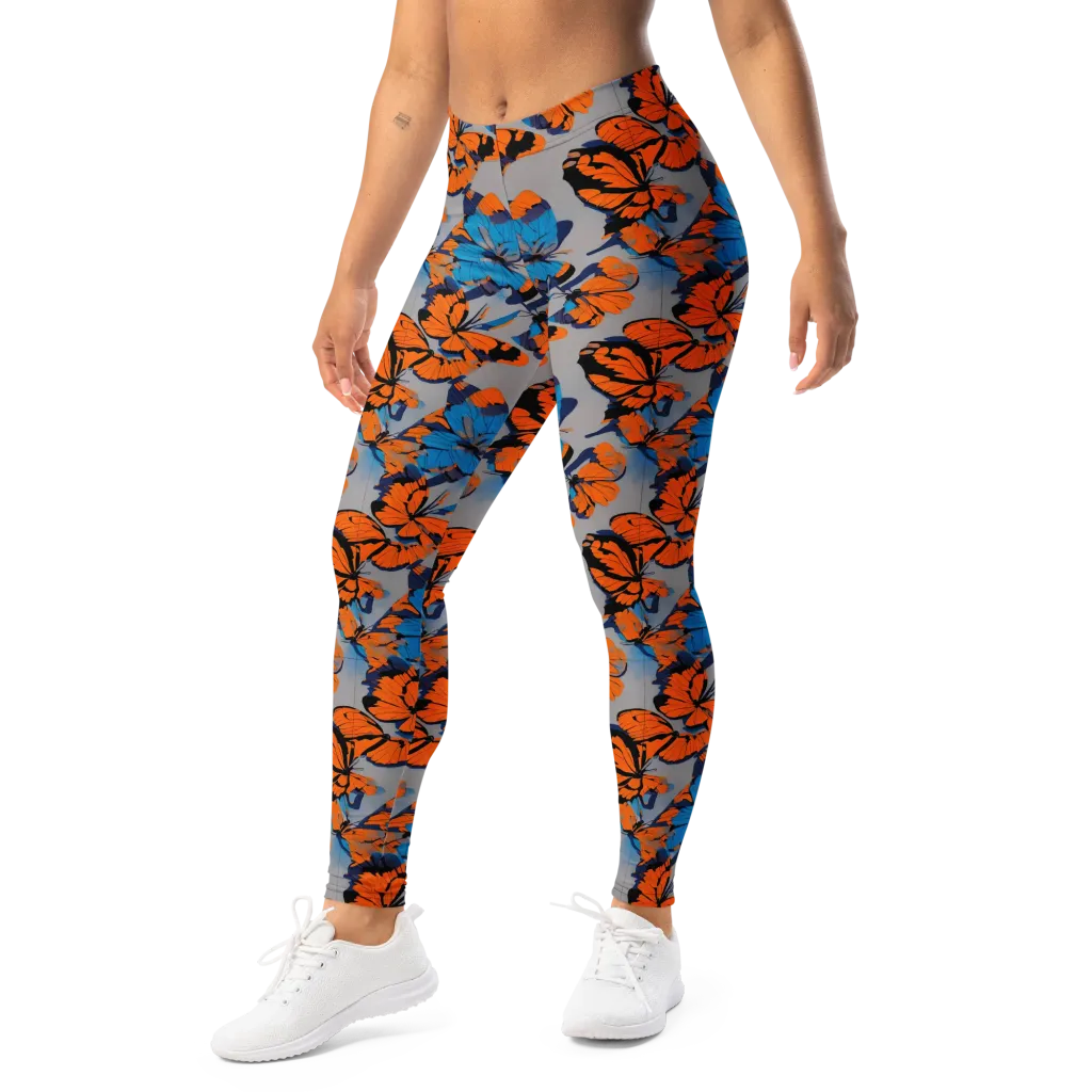 Flutter Wave on Leggings — Left Front