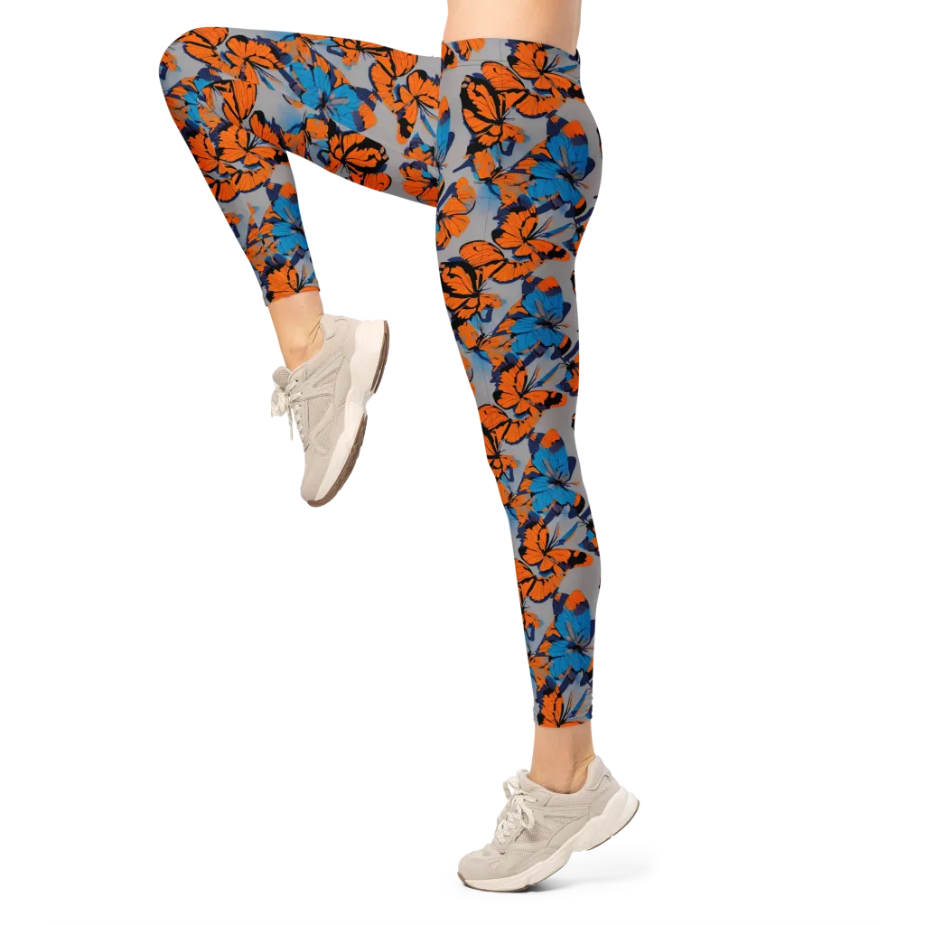 Flutter Wave on Leggings — Left