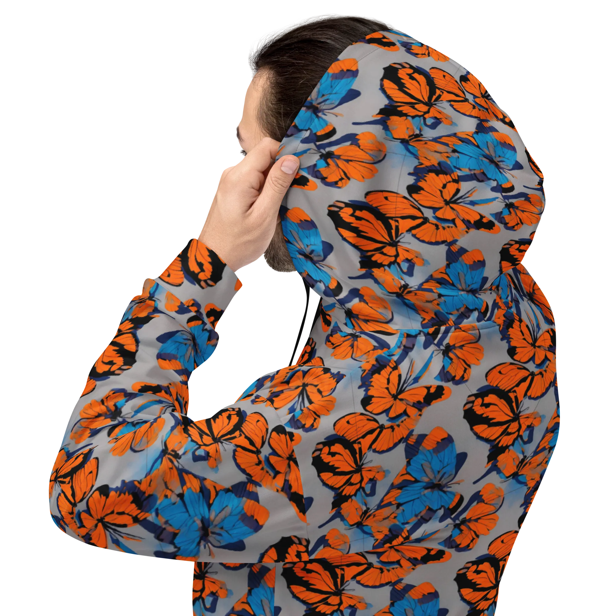 Flutter Wave on Hoodie — Back