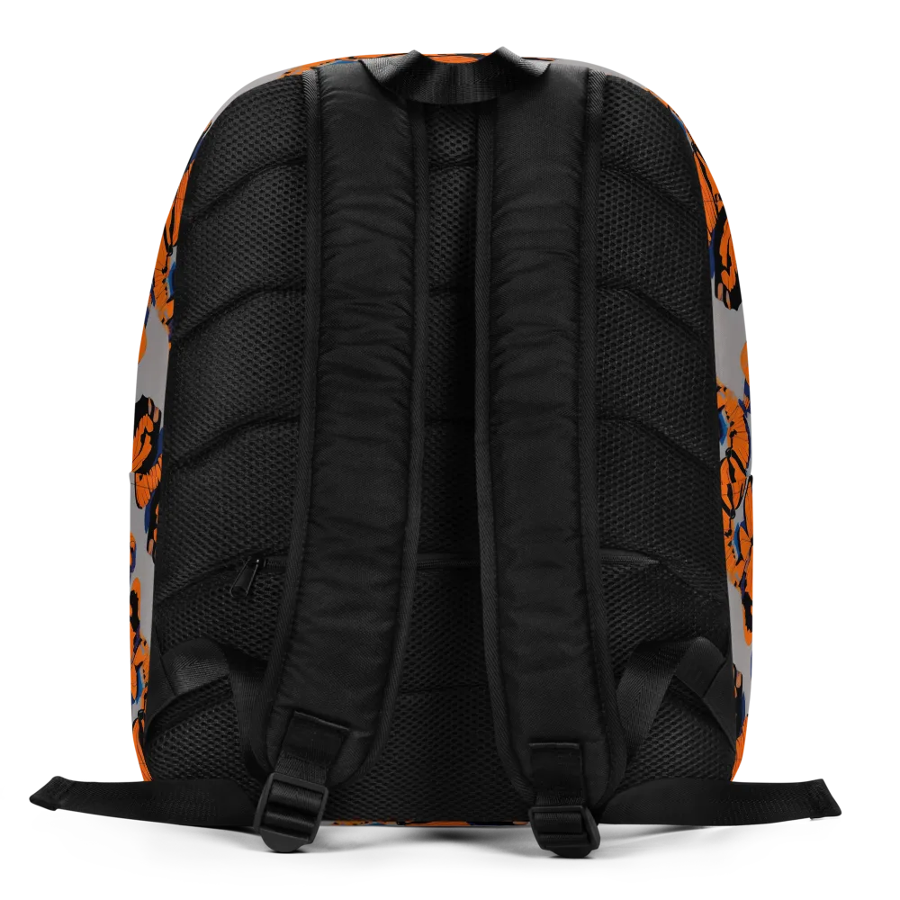 Flutter Wave on Minimalist Backpack — Back