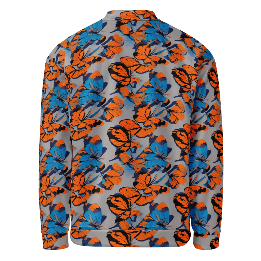Flutter Wave on Bomber Jacket — Back