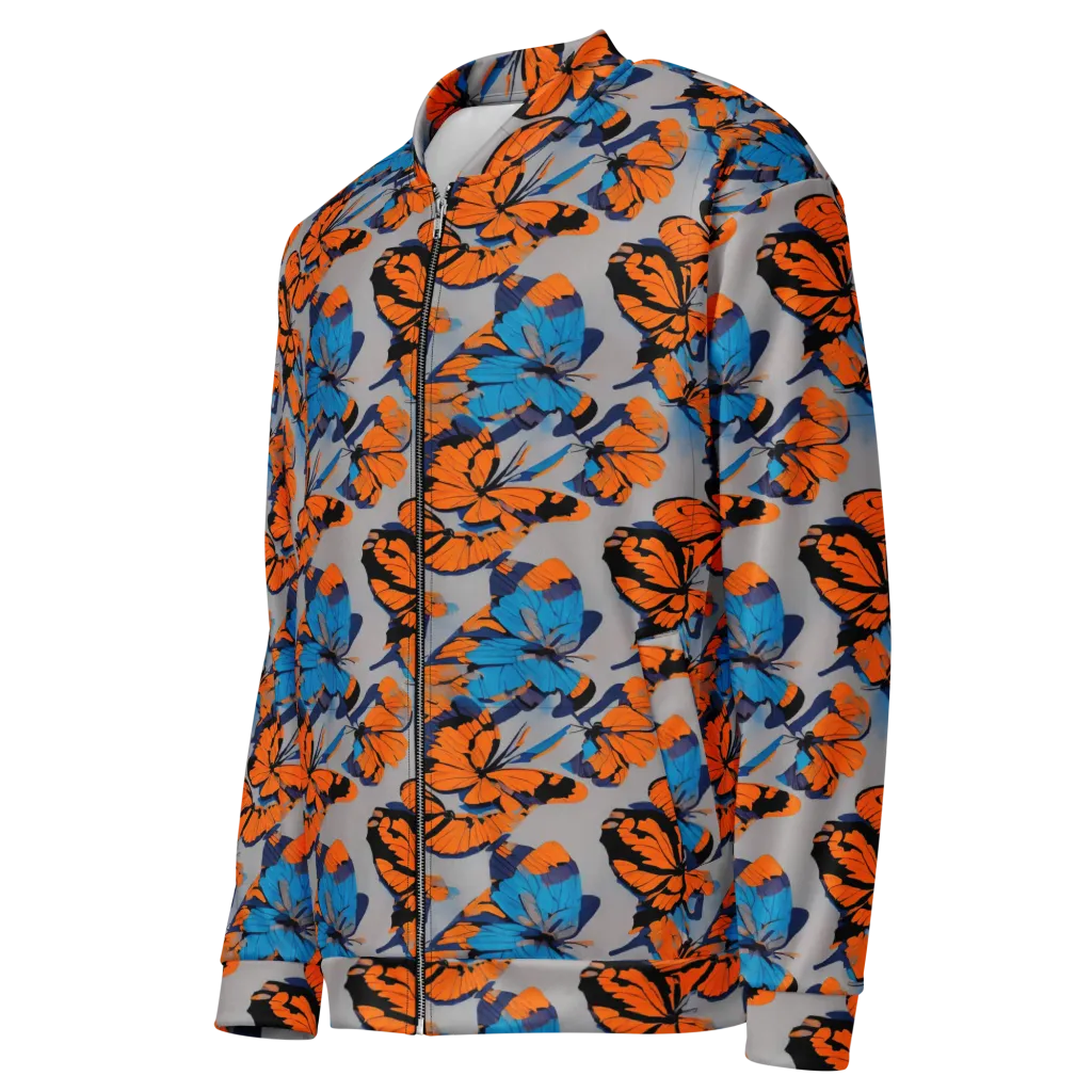 Flutter Wave on Bomber Jacket — Left Front