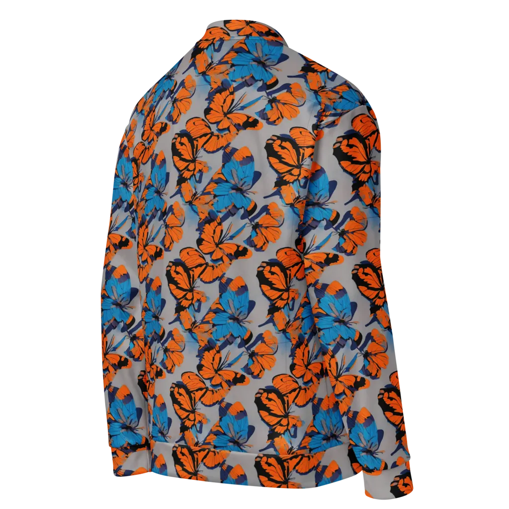 Flutter Wave on Bomber Jacket — Right Back