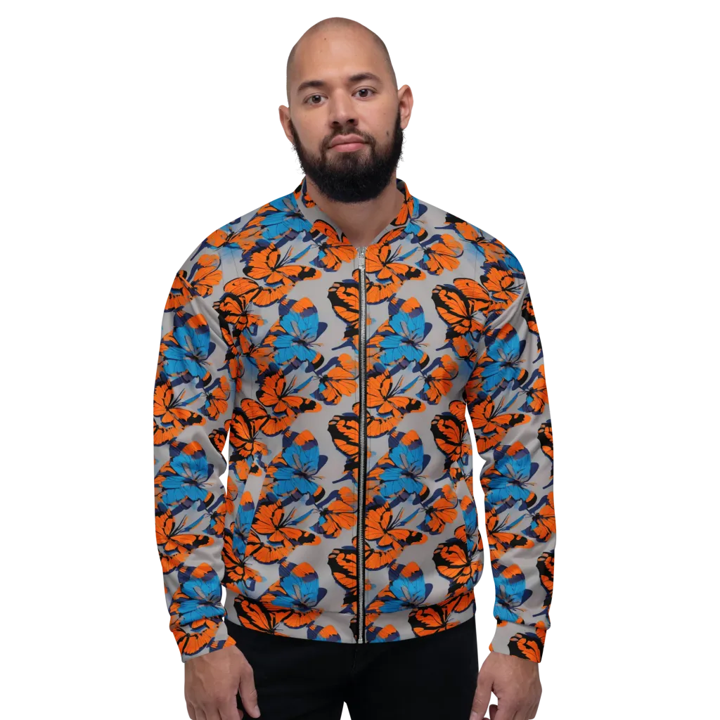 Flutter Wave on Bomber Jacket — Front