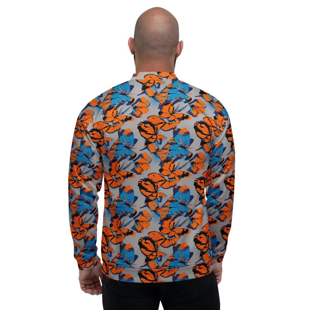 Flutter Wave on Bomber Jacket — Back