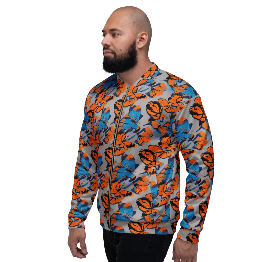 Flutter Wave on Bomber Jacket — Left