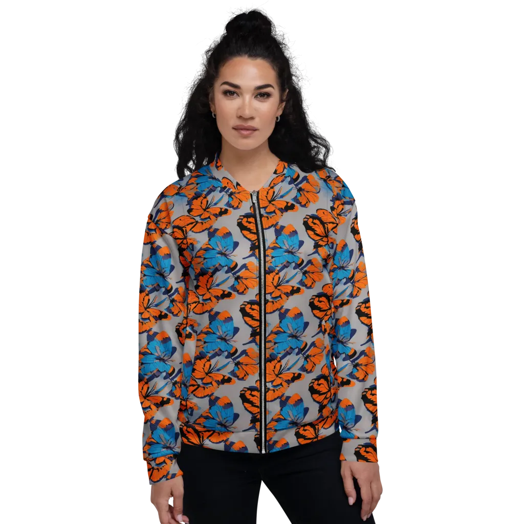 Flutter Wave on Bomber Jacket — Front