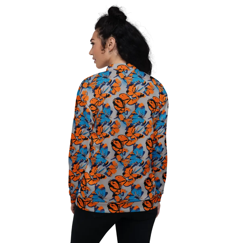 Flutter Wave on Bomber Jacket — Back