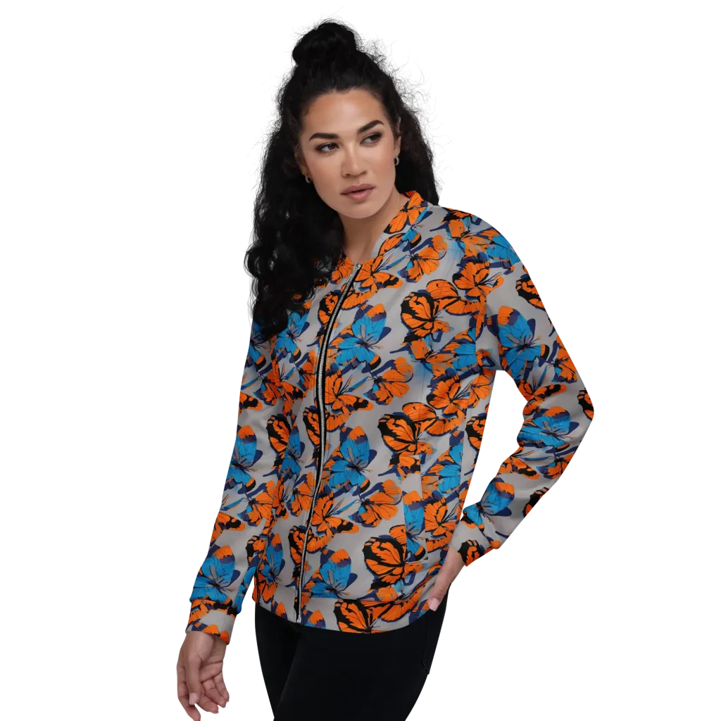 Flutter Wave on Bomber Jacket — Left