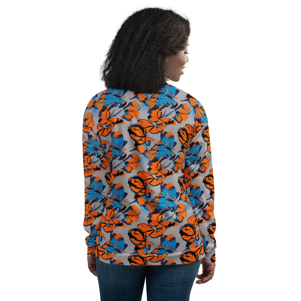 Flutter Wave on Bomber Jacket — Back