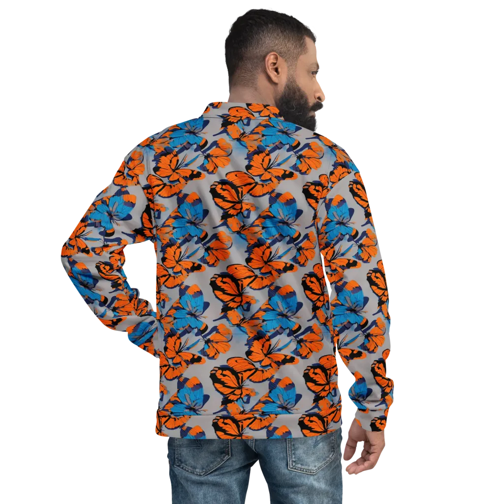 Flutter Wave on Bomber Jacket — Back