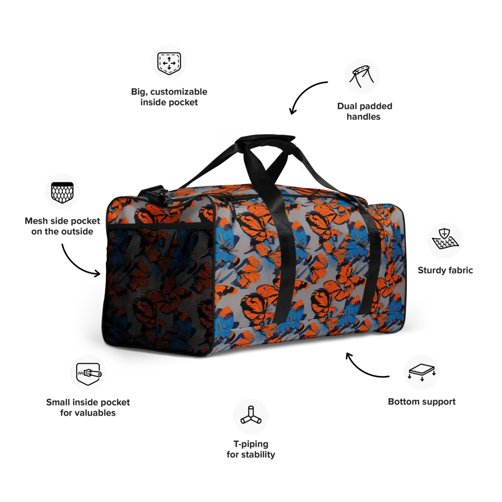 Flutter Wave on Duffle Bag — Right Front