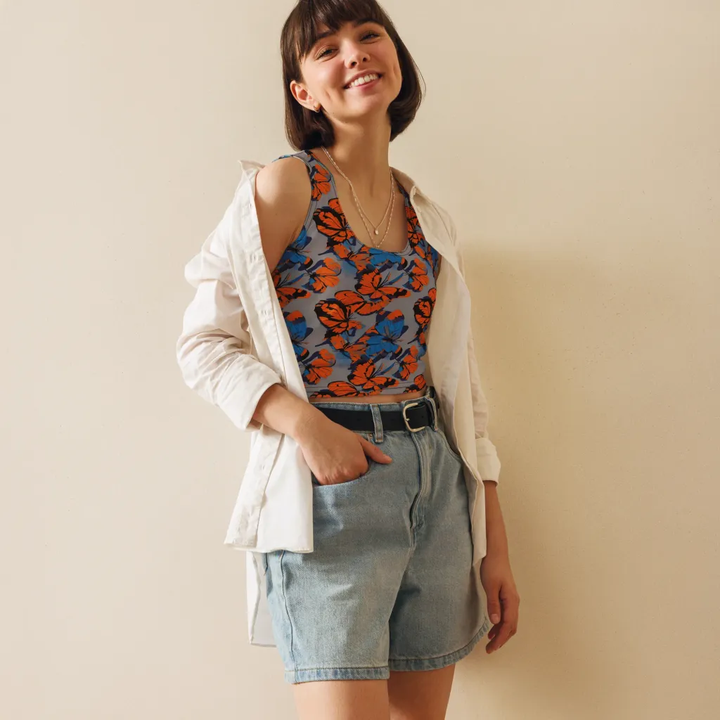 Flutter Wave on Crop Top — Front