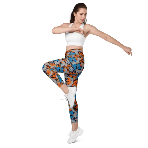 Flutter Wave on a Leggings with Pockets