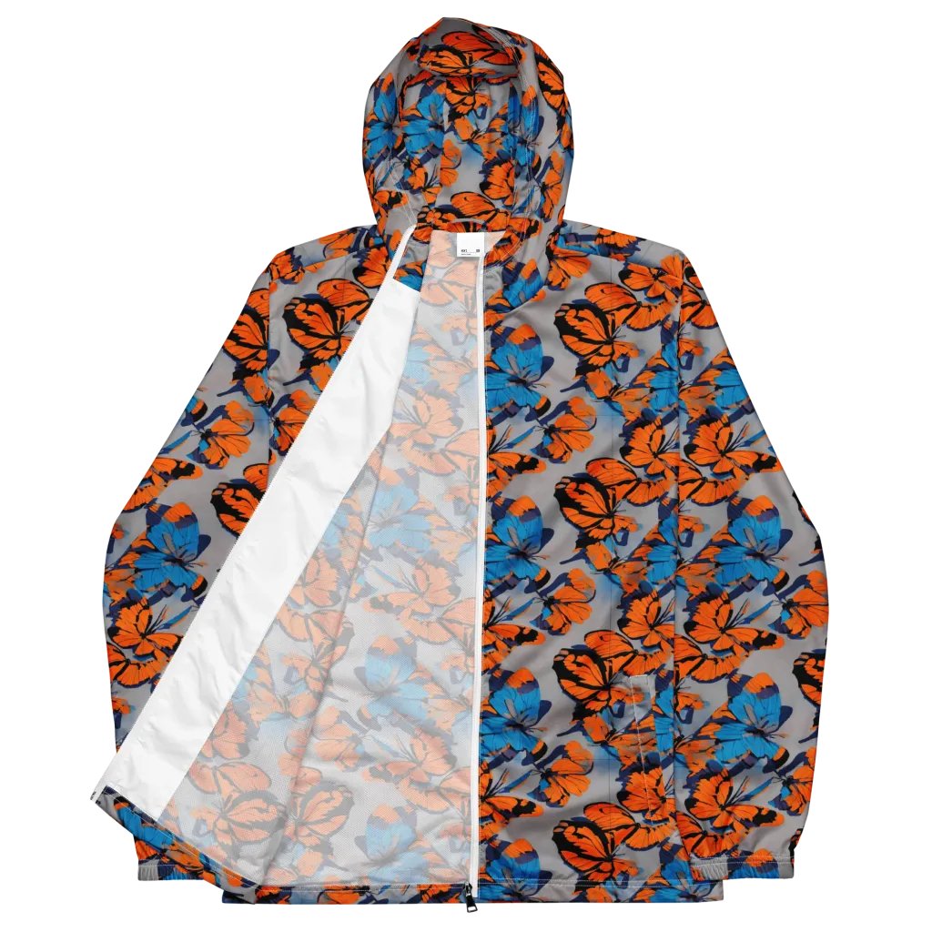 Flutter Wave on Men's Windbreaker — Front