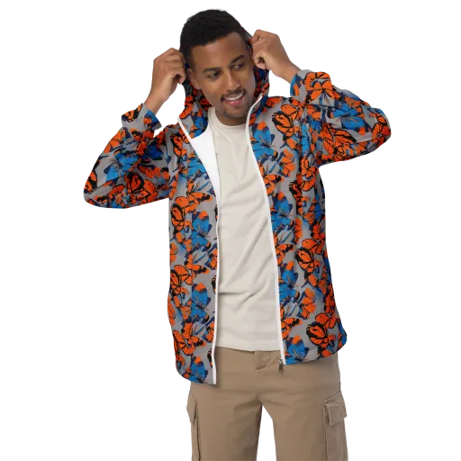 Flutter Wave on a Men's Windbreaker