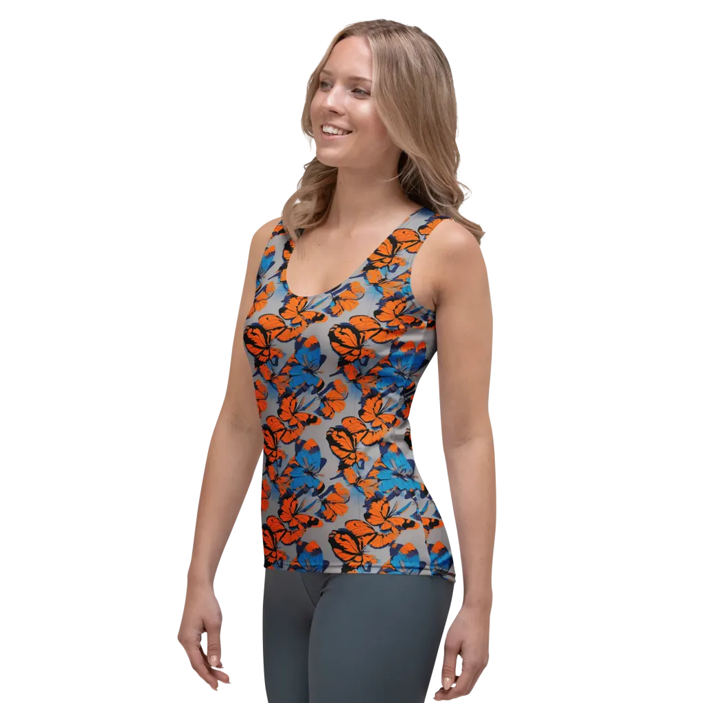 Flutter Wave on Women's Tank Top — Left Front