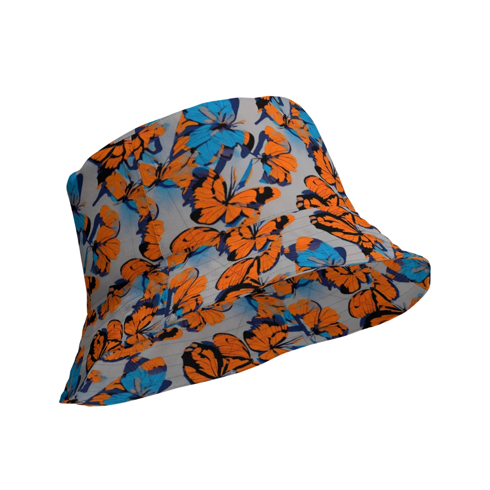 Flutter Wave on Reversible Bucket Hat — Product details Outside