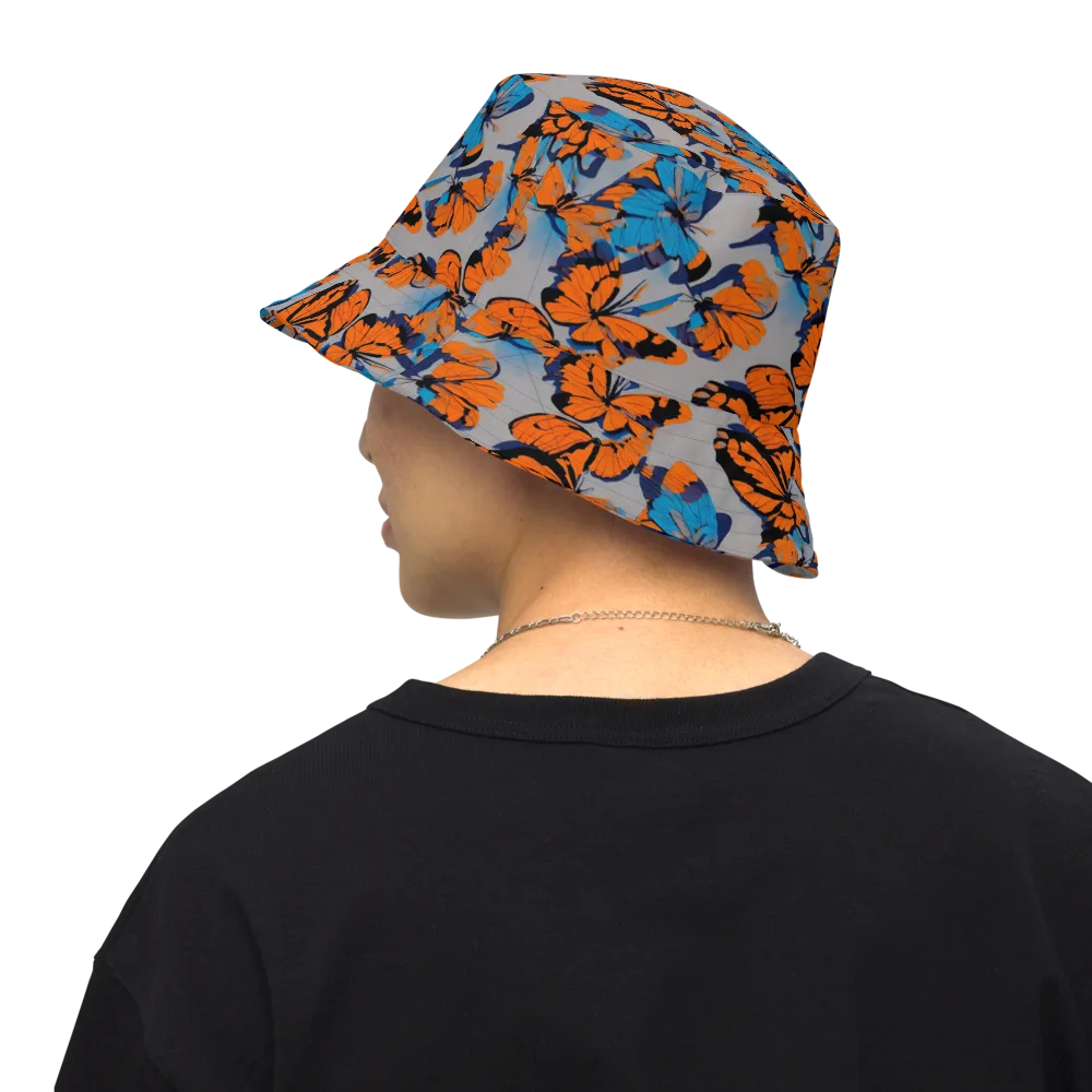 Flutter Wave on Reversible Bucket Hat — Back Inside