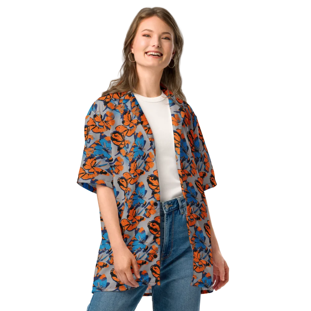 Flutter Wave on Button Shirt — Front