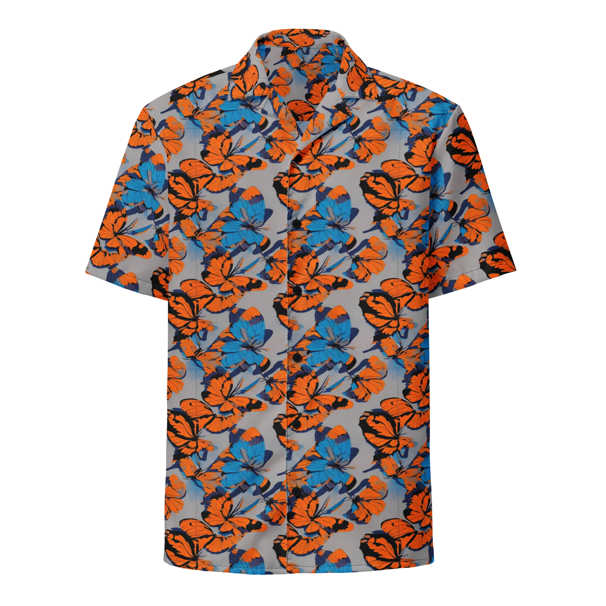 Flutter Wave on Button Shirt — Front