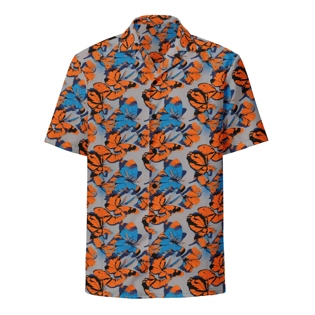 Flutter Wave on Button Shirt — Front