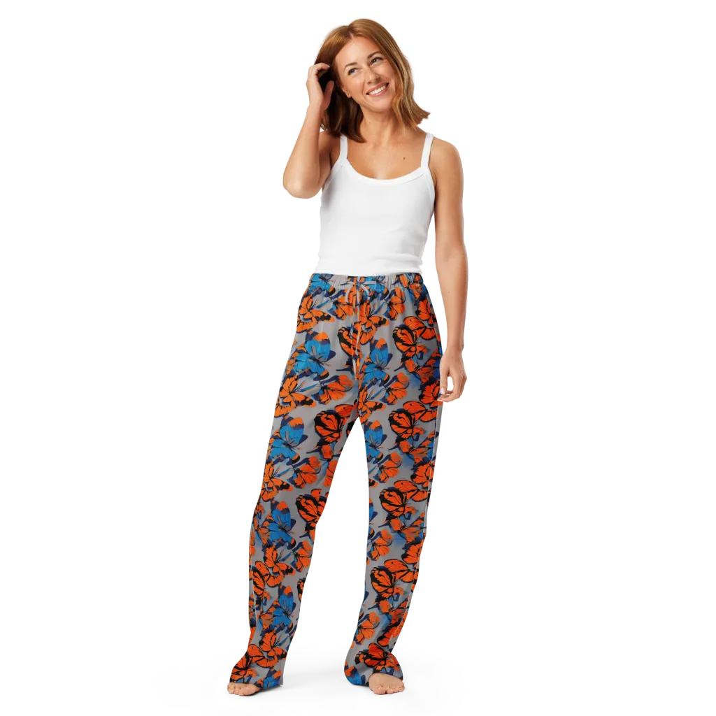 Flutter Wave on Women's Pajama Pants — Front