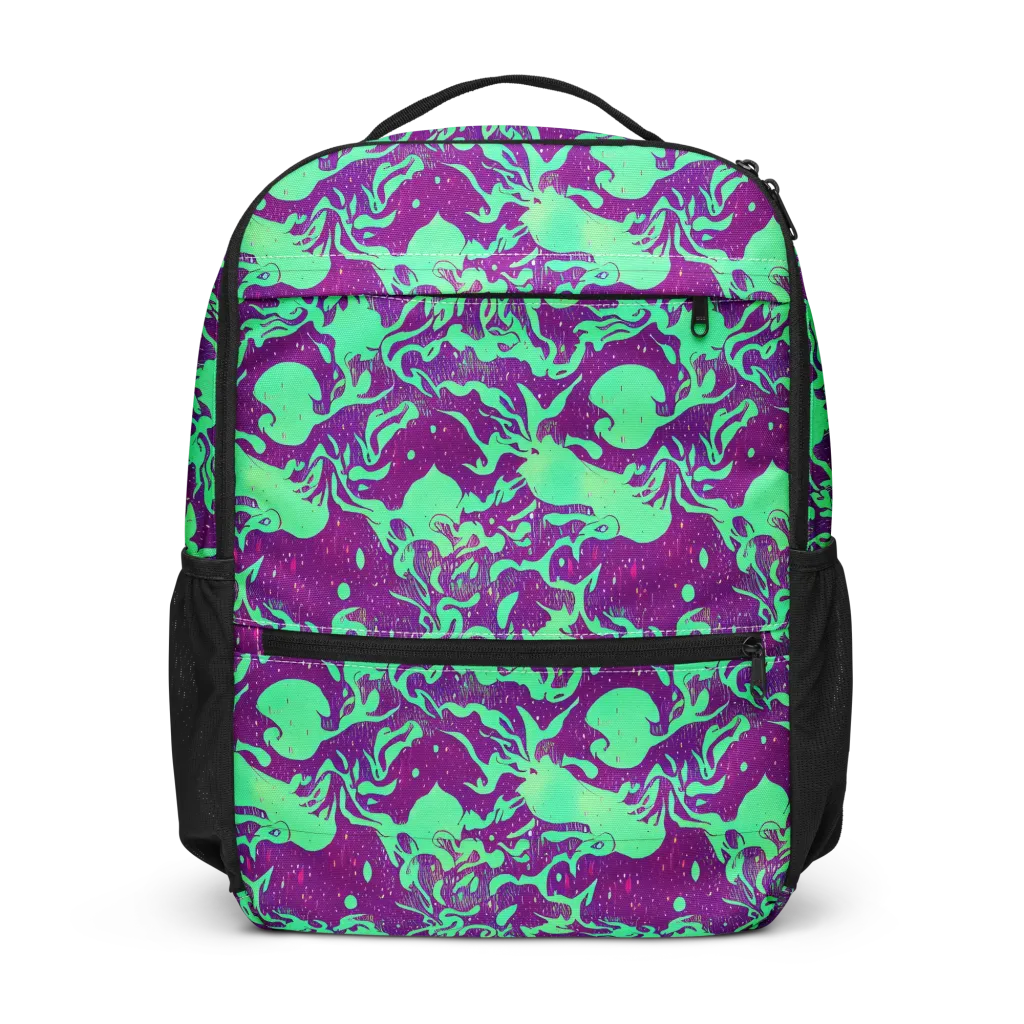 Alien Ripples on Utility Backpack — Front