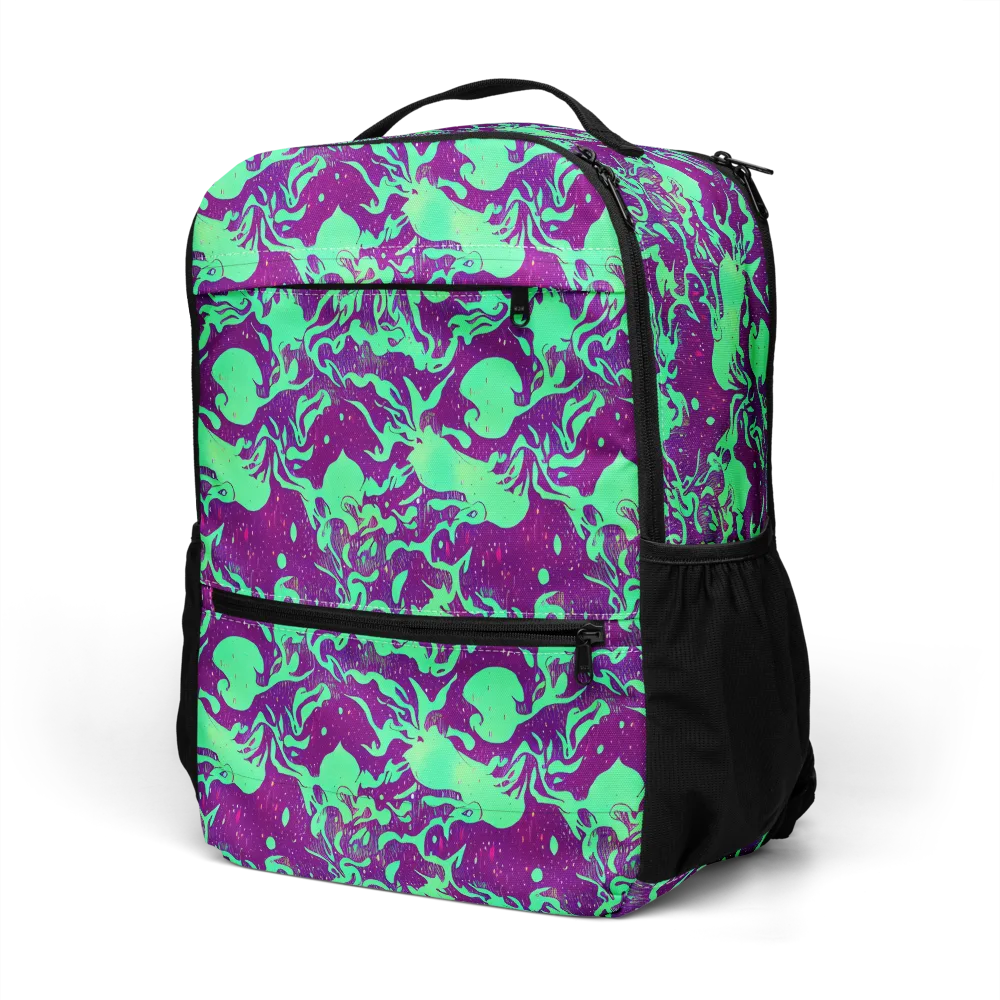 Alien Ripples on Utility Backpack — Left Front