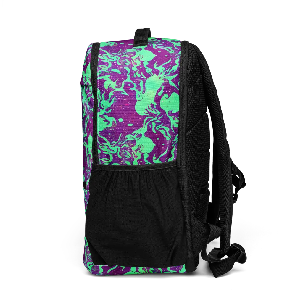 Alien Ripples on Utility Backpack — Left