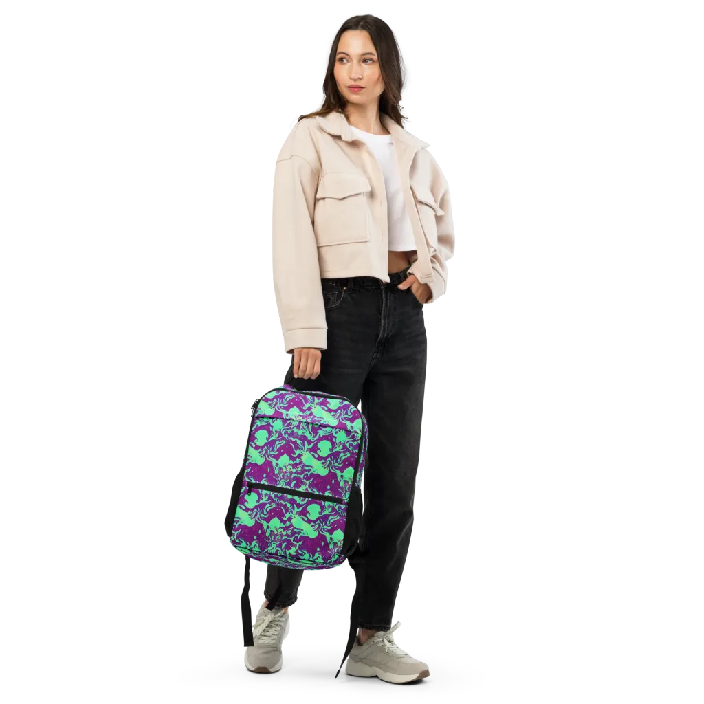 Alien Ripples on Utility Backpack — Front