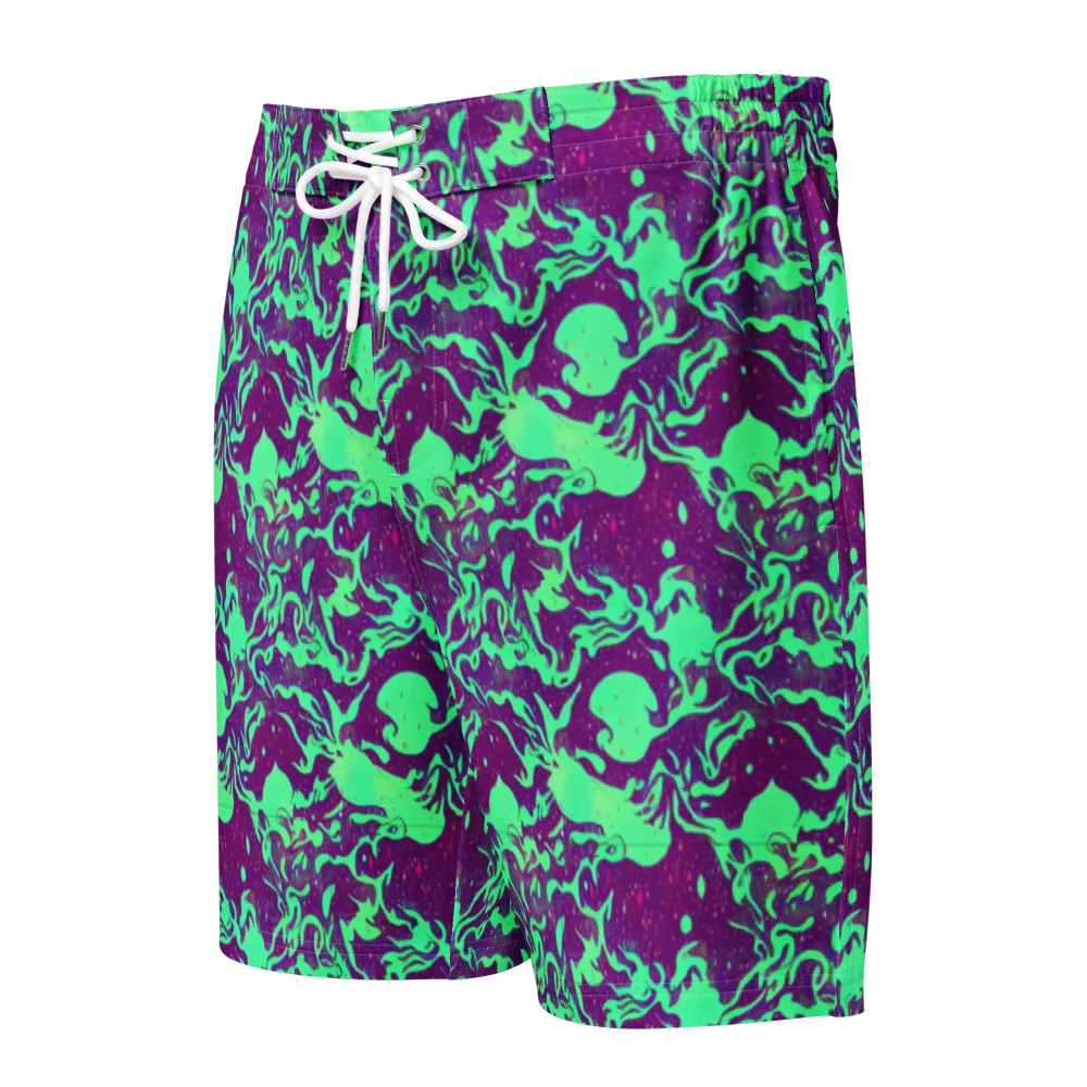 Alien Ripples on Men's Board Shorts — Front