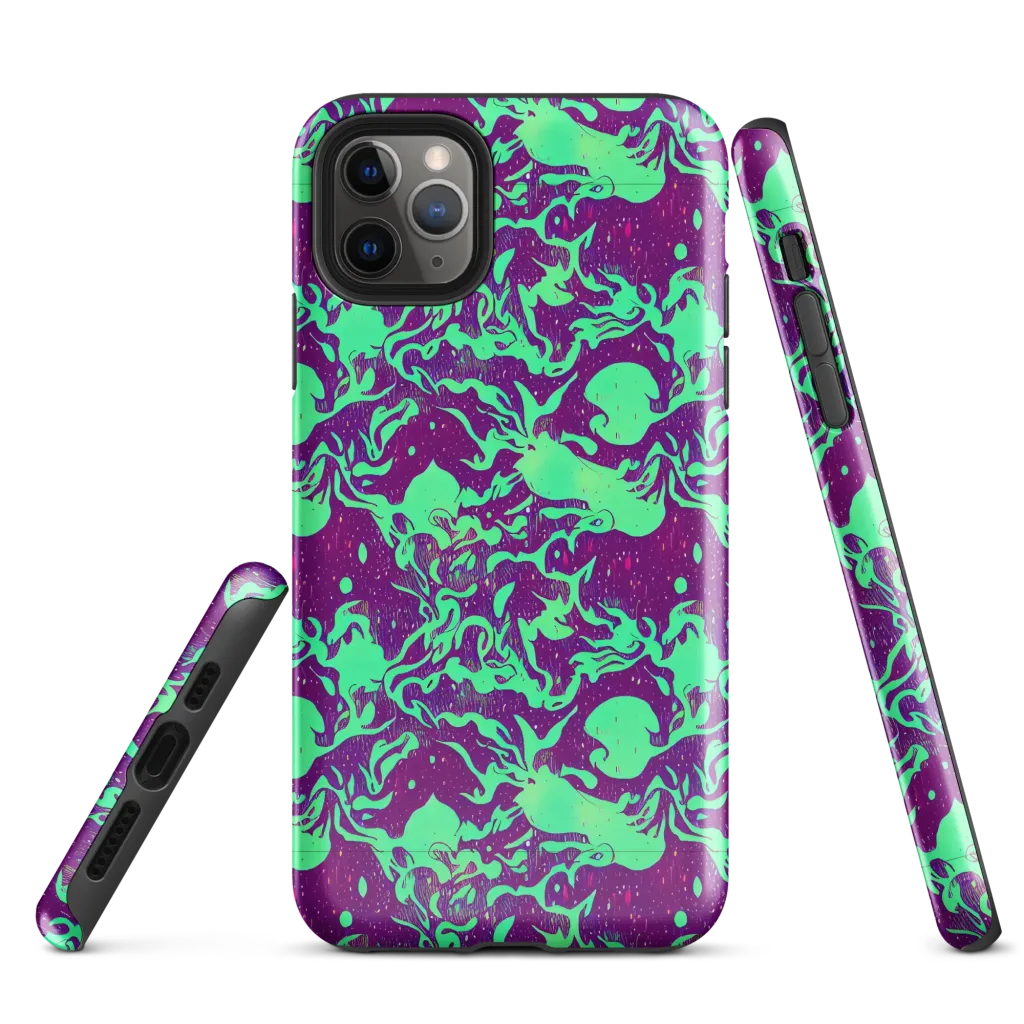 Alien Ripples on Tough Case for iPhone® — Front