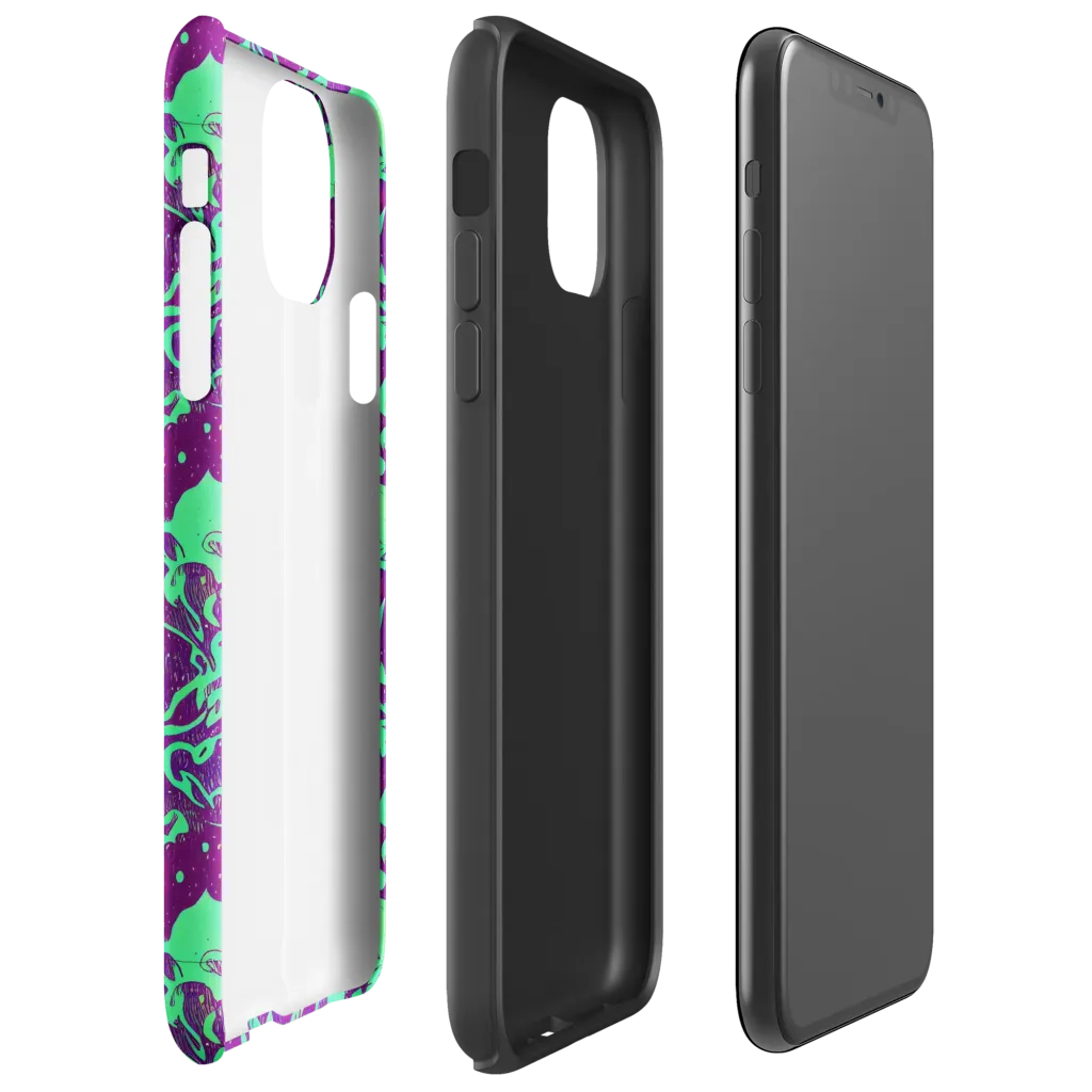 Alien Ripples on Tough Case for iPhone® — Right