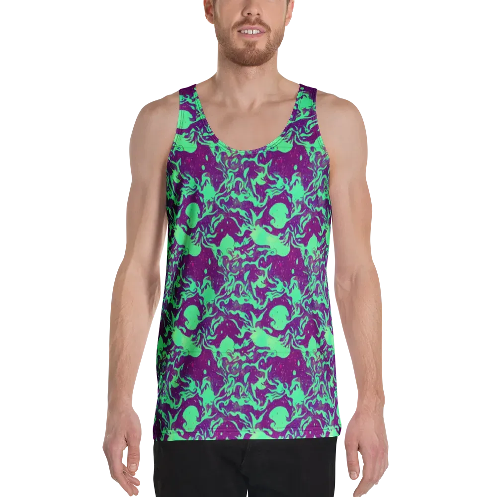 Alien Ripples on Men's Tank Top — Front