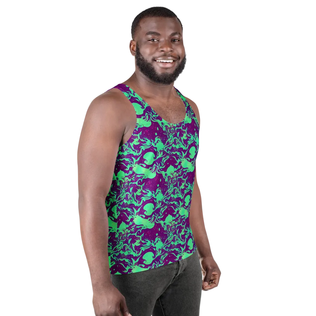Alien Ripples on Men's Tank Top — Right Front