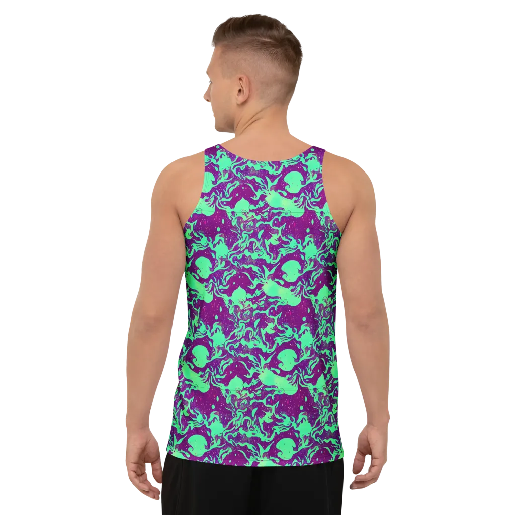 Alien Ripples on Men's Tank Top — Back