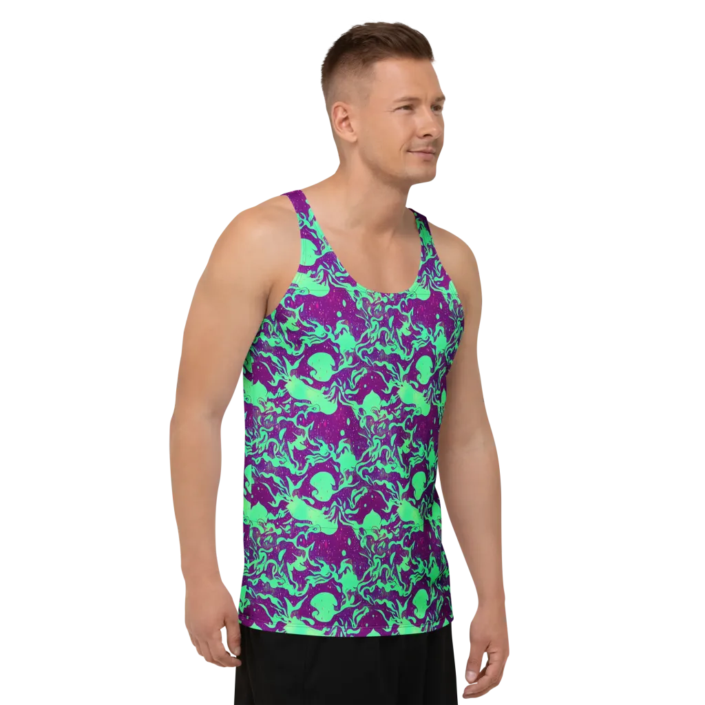Alien Ripples on Men's Tank Top — Right Front