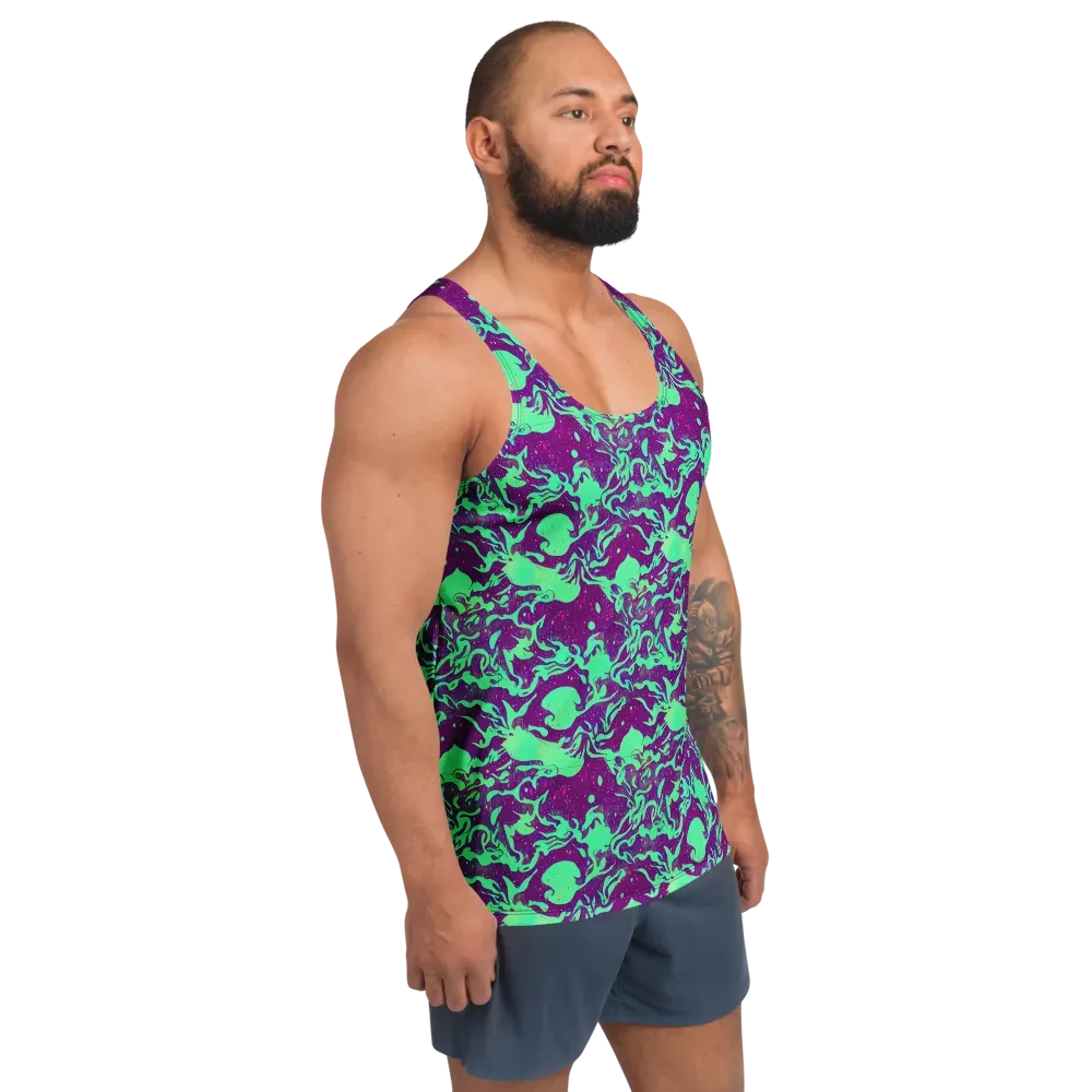 Alien Ripples on Men's Tank Top — Right Front