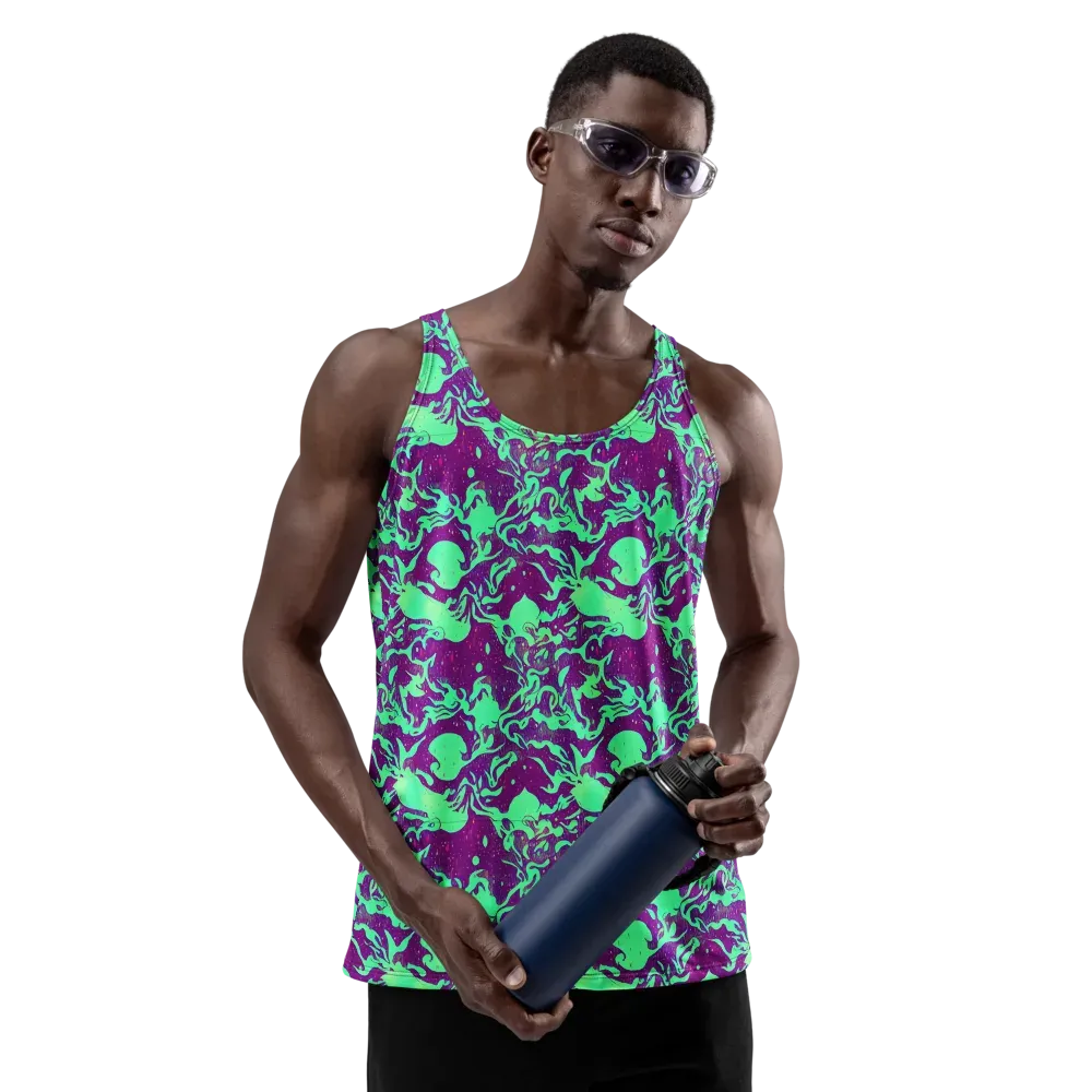 Alien Ripples on Men's Tank Top — Front