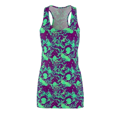 Alien Ripples on a Racerback Dress