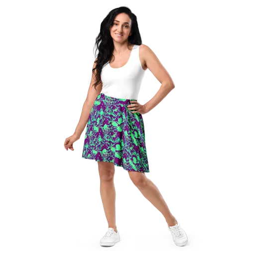 Alien Ripples on a Skater Skirt