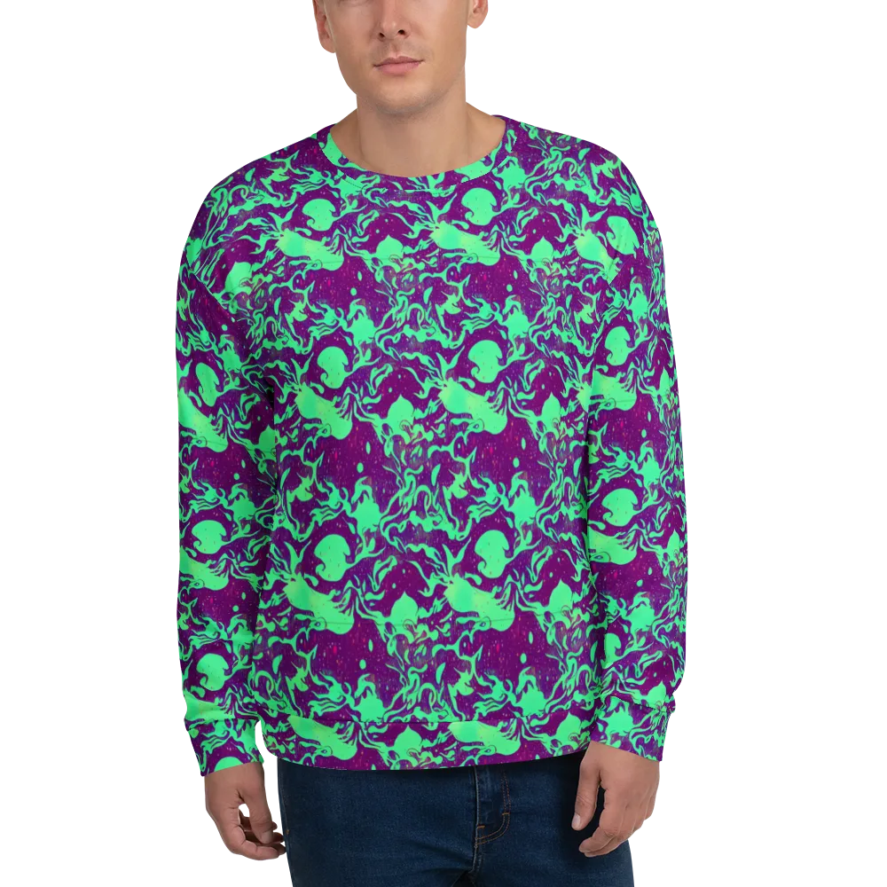 Alien Ripples on Sweatshirt — Front