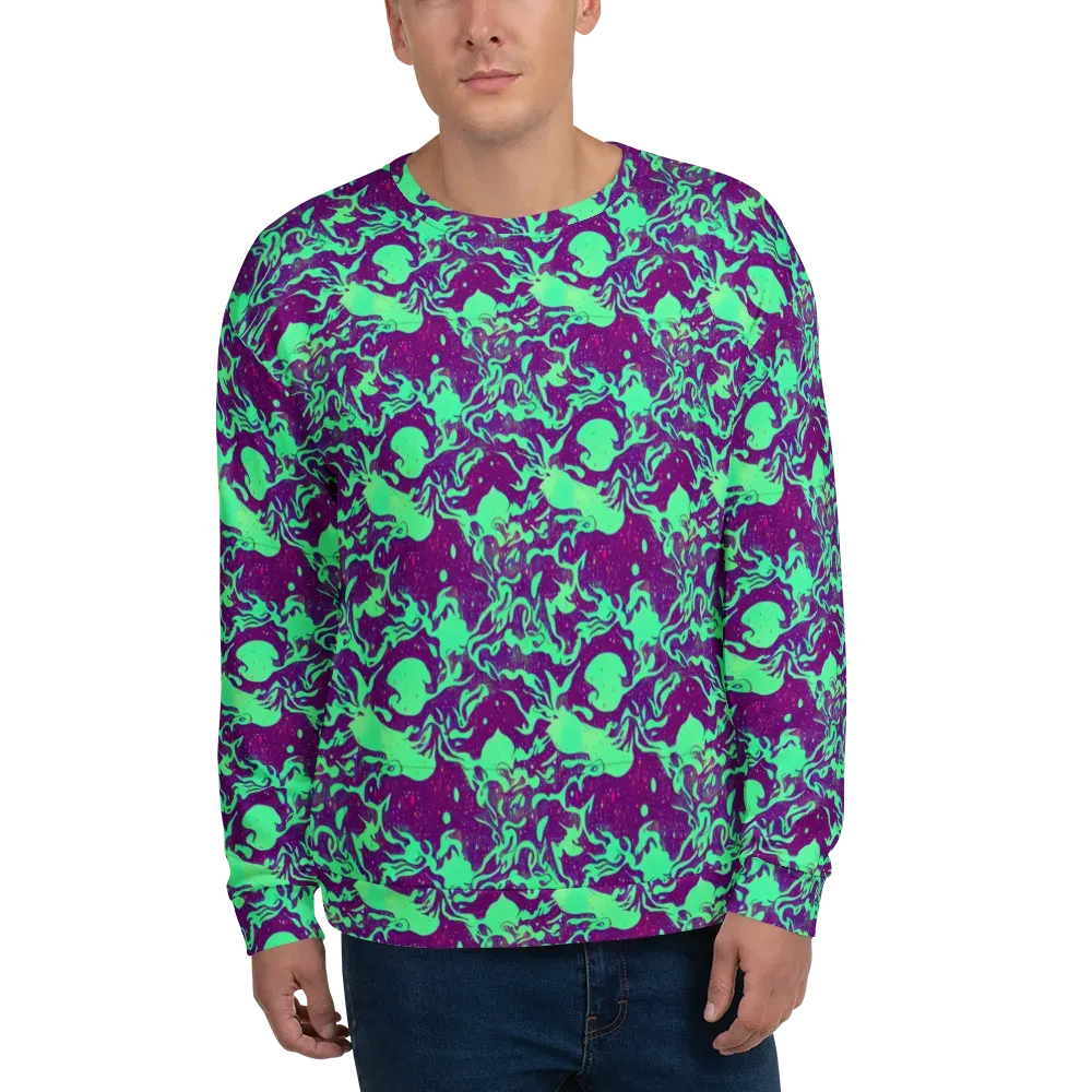 Alien Ripples on Sweatshirt — Front