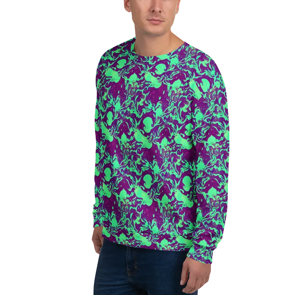 Alien Ripples on Sweatshirt — Left Front